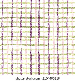 Abstract geometric art with random. geometric intersecting striped illustration vintage gingham texture.