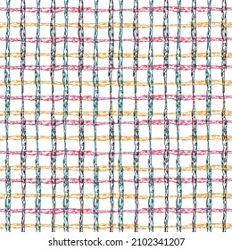 Abstract geometric art with random. Vector illustration. Texture from tartan, plaid, tablecloths, clothes, shirt, dresses, paper, bedding,blanket.
