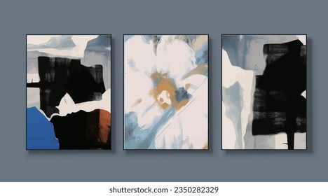 Abstract geometric art vector illustration, wallpaper, modern art painting