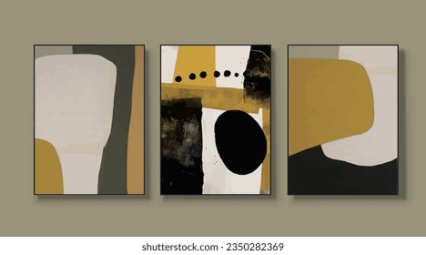 Abstract geometric art vector illustration, wallpaper, modern art painting
