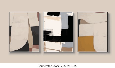 Abstract geometric art vector illustration, wallpaper, modern art painting