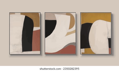 Abstract geometric art vector illustration, wallpaper, modern art painting