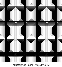 Abstract geometric art woven pattern. Can be used for wallpaper, pattern fills, textile, web page background, surface textures, Image for advertising booklets, banners.
