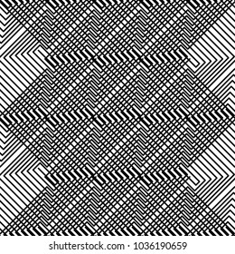 Abstract geometric art woven pattern. Can be used for wallpaper, pattern fills, textile, web page background, surface textures, Image for advertising booklets, banners.
