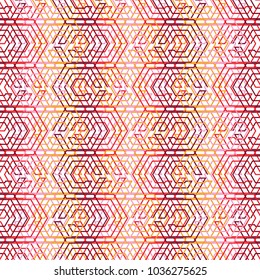 Abstract geometric art woven pattern. Can be used for wallpaper, pattern fills, textile, web page background, surface textures, Image for advertising booklets, banners.