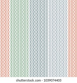 Abstract geometric art woven pattern. Can be used for wallpaper, pattern fills, textile, web page background, surface textures, Image for advertising booklets, banners.