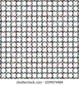 Abstract geometric art woven pattern. Can be used for wallpaper, pattern fills, textile, web page background, surface textures, Image for advertising booklets, banners.