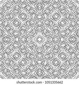 Abstract geometric art woven pattern. Can be used for wallpaper, pattern fills, textile, web page background, surface textures, Image for advertising booklets, banners.