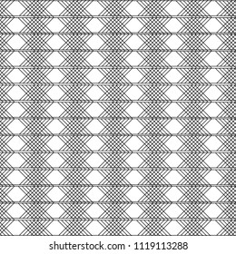 Abstract geometric art woven pattern. Can be used for wallpaper, pattern fills, textile, web page background, surface textures, Image for advertising booklets, banners.