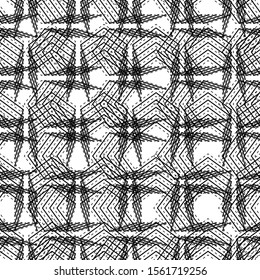 Abstract geometric art woven pattern. Can be used for wallpaper, pattern fills, textile, web page background, surface textures, Image for advertising booklets, banners.