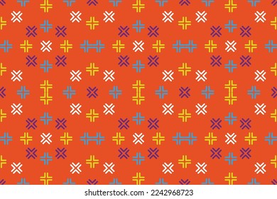 Abstract geometric art woven pattern. Can be used for wallpaper, pattern fills, textile, web page background, surface textures, Image for advertising booklets, banners. Vector illustration