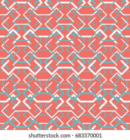 Abstract geometric art woven pattern. Can be used for wallpaper, pattern fills, textile, web page background, surface textures, Image for advertising booklets, banners.