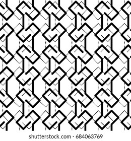 Abstract geometric art woven pattern. Can be used for wallpaper, pattern fills, textile, web page background, surface textures, Image for advertising booklets, banners.
