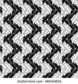 Abstract geometric art woven pattern. Can be used for wallpaper, pattern fills, textile, web page background, surface textures, Image for advertising booklets, banners.
