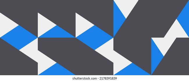 Abstract Geometric Artwork Design With Simple Shapes And Figures. horizontal Pattern Graphics With Geometrical Elements. Perfect For Web Banner, Business Presentation, Branding Package, Fabric Print.