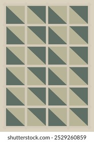 Abstract geometric artwork design with simple shapes and figures. Vertical pattern graphics with geometrical elements. Perfect for web banner, business presentation, branding package, fabric print.