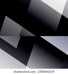 Fundo Abstrato Vetor Preto. Design de gradiente geométrico simétrico para uso técnico, de interface do usuário ou de apresentação. Esta composição moderna é ideal para visuais com temas tecnológicos, UI, layouts UX ou apresentações. 