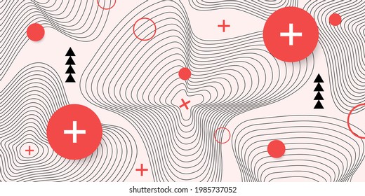 Abstract geometric asian style for wallpaper and design element concept.