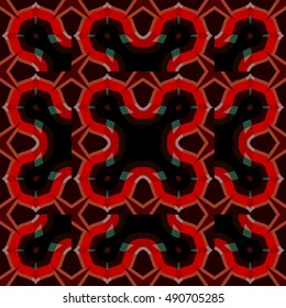 Abstract geometric backdrop. Vector illustration. Pattern for textile, pattern fills, web page background, surface textures.