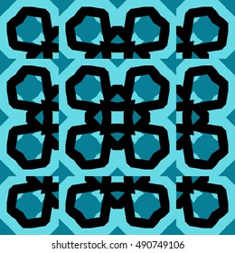 Abstract geometric backdrop. Vector illustration. Pattern for textile, pattern fills, web page background, surface textures.