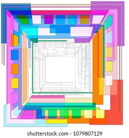 Abstract geometric background