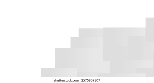 Abstract geometric background with 3D cubes and futuristic design. This is a minimal, gray-scale image of overlapping rectangles. It is one of several images being uploaded to a stock photo website.