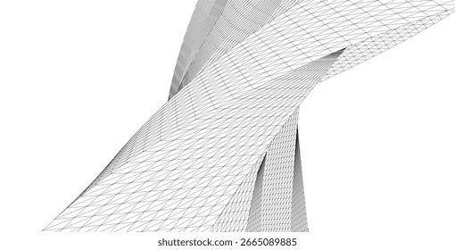 Plano de fundo geométrico abstrato desenho 3d