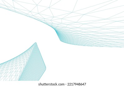 ilustración 3d de fondo geométrico abstracto