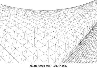 abstract geometric background 3d illustration