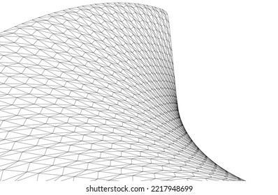 abstract geometric background 3d illustration