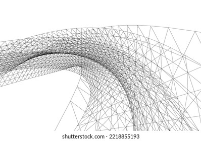abstract geometric background 3d illustration