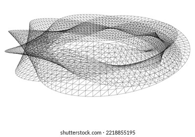 abstract geometric background 3d illustration