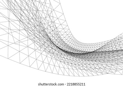 abstrakter geometrischer Hintergrund 3D-Abbildung