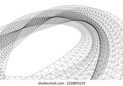 ilustración 3d de fondo geométrico abstracto