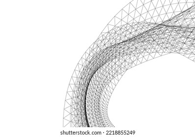 ilustración 3d de fondo geométrico abstracto