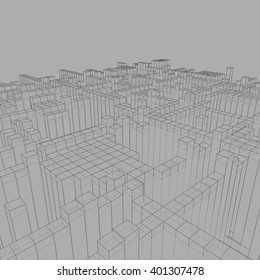 abstract geometric background . 3d illustration background