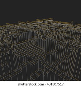 abstract geometric background . 3d illustration background