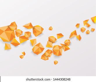 Abstract geometric background. 3D shapes.  Vector illustration .