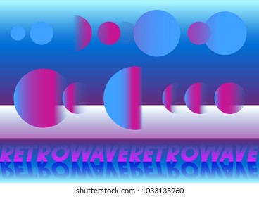 Abstract Geometric Background in 80th Style. For flyer, poster, invitation, banner. Vector  illustration. Retro vintage style.