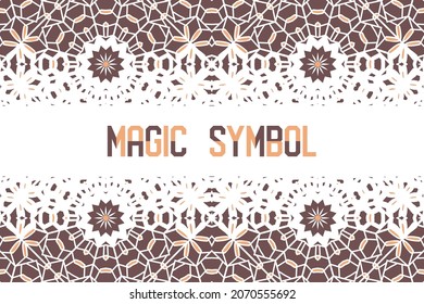 Abstrakter geometrischer Hintergrund mit arabischem Mosaik-Ornament. Vektorasische Designvorlage