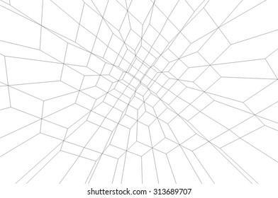 Abstract geometric background. Abstract architecture