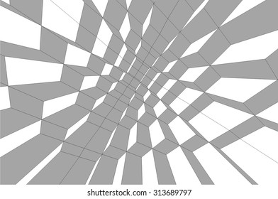 Abstract geometric background. Abstract architecture