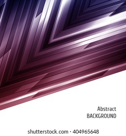 Abstract geometric background. Asymmetry technology design in blue and red. Vector illustration.