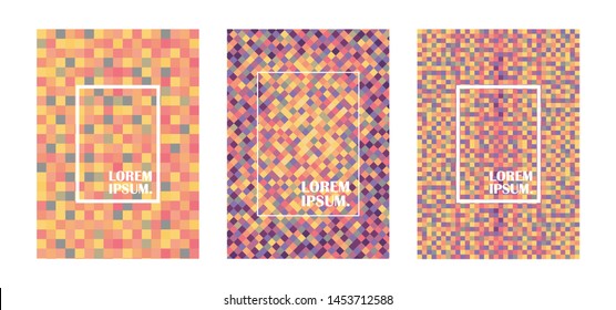 Abstract Geometric Background. Autumn colors.