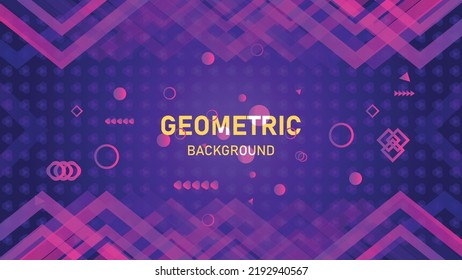 Abstract geometric background banner design