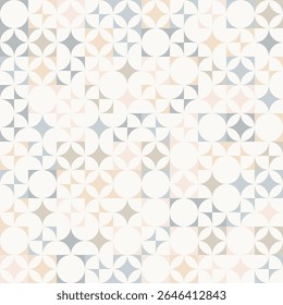 Abstract geometric background, Bauhaus style, seamless vector geo pattern, simple flat style shapes