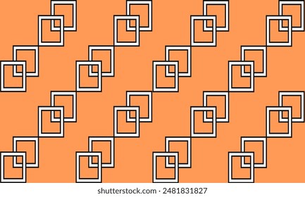 abstract geometric background, beige  white background with light white square strip pattern, orange background, repeat patter, beige background fabric print design