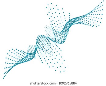 Abstract geometric background. Big data. 
Scientific futuristic vector illustration.