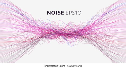 Abstract geometric background. Big data vector background. Sound wave visual. Binary code structure. Voice record stabilization