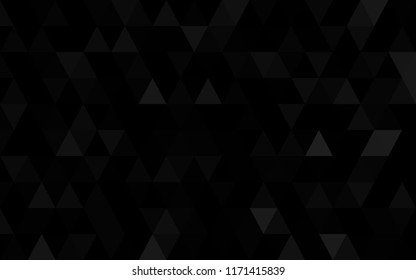 Abstract geometric background. Black polygonal vector